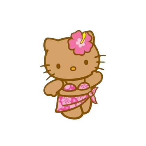 A Flower, Short Videos, Hawaii, Hello Kitty, Created By, Kitty, Hair, Pink