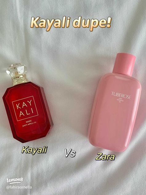 The ultimate dupe for Kayali Eden Juice apple 🍎 | Gallery posted by Fahira Ornella | Lemon8 Kayali Perfume Combo, Best Arab Vanilla Perfume, Best Cheap Vanilla Perfume, Kay Ali Eden Perfume, Kay Ali Perfume Vanilla, Kayali Eden, Kay Ali, Apple Perfume, Perfume Hacks