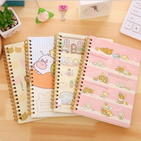 Aestethic Things, Escuela Diy, Book Office, Japan Cartoon, School Suplies, Kawaii School Supplies, School Supply, Cute Stationary, Cute Notebooks