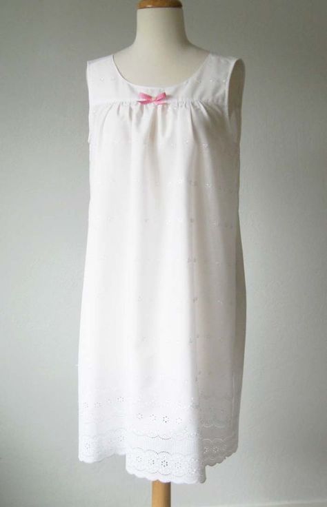 DIY Nightgowns and Sleepwear - Make A Custom Nightgown - Easy Sewing Projects for Cute Nightshirts, Tshirts, Gowns and Pajamas - Free Patterns and Step by Step Tutorials https://diyjoy.com/diy-nightgowns-sleepwear Nightgown Pattern, Simple Dress Pattern, Nightgown Dress, Girls Nightgown, Trendy Sewing, Vintage Nightgown, Dress Tutorials, Simple Dress, Women's Nightgowns