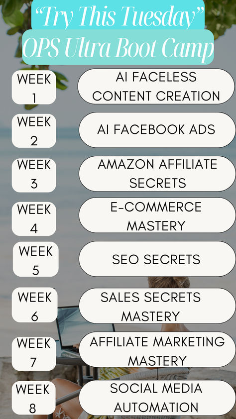 Ever dreamt of a course that not only spills the beans on digital success but also throws in a powerhouse software and round-the-clock support? Well, dream no more! Welcome to the ultimate combo of "Online Profit Secrets" and "Captivation Hub" – your ticket to conquering the online business world.

JOIN by Mar 28th to get 8 Week BOOT CAMP FREE
#captivationhub #Webinar #opschallenge #UltimateCombo #buildabusiness #a.i Secrets Digital Marketing Business, Free Webinar, Boot Camp, Marketing Business, Business Marketing, Online Business, The Secret, Digital Marketing, Software