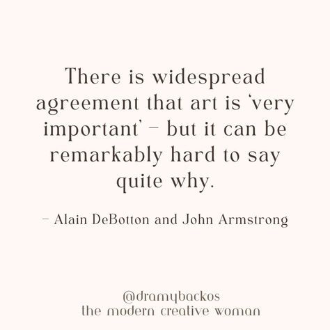 ⭐️ What do you think? Why is art important to you? ⭐️ I have no doubt that I am the woman I am because of art and my commitment to using art in my life. ⭐️ Art making also lets us see the possibility for creative solutions. ⭐️ When is it YOUR time to say “YES” to yourself and your creativity? 🙋🏻‍♀️ The time is now! 👉 If this work speaks to you and you are interested in finding a guide and a community of like-minded women, consider joining 𝐓𝐡𝐞 𝐌𝐨𝐝𝐞𝐫𝐧 𝐂𝐫𝐞𝐚𝐭𝐢𝐯𝐞 𝐖𝐨𝐦𝐚𝐧 𝐌𝐞𝐦𝐛𝐞𝐫𝐬𝐡𝐢𝐩 𝐰𝐡𝐢𝐥𝐞 𝐬𝐩𝐨𝐭𝐬 𝐚... Why Is Art Important, Creative Woman, Time Is Now, Art Making, No Doubt, The Time Is Now, In My Life, Life Art, You And I