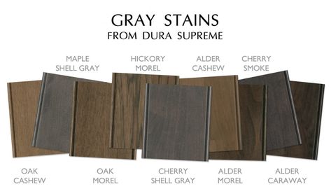 The Popularity of Gray Continues to Grow at Dura Supreme Cabinetry - Dura Supreme Cabinetry Brown Grey Cabinets Kitchen, Grey Cabinets Kitchen, Gray Stained Cabinets, Cabinet Stain Colors, Blue Living Room Sets, Cabinet Stain, Grey Painted Cabinets, Laminate Cabinet, Shades Of Grey Paint