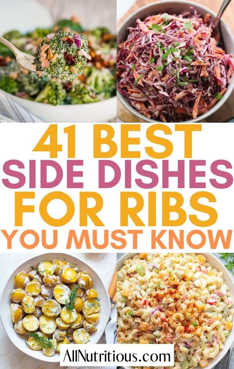 Ribs And Chicken Dinner, Spare Rib Dinner Sides, Ribs For Dinner Side Dishes, Beef Rib Side Dishes, Side Dish With Ribs Dinner, What To Serve With Pork Ribs, Good Sides With Ribs, Sides To Go With Ribs Dishes, What Goes Good With Bbq Ribs