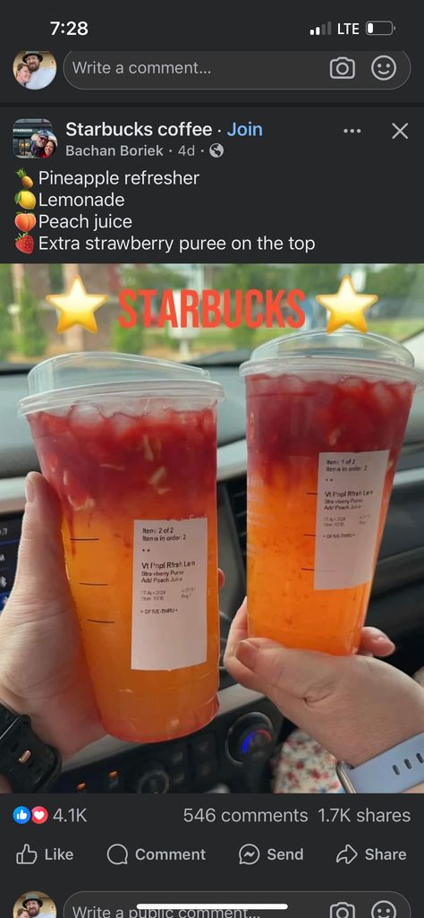 Pineapple Refresher, Kawa Starbucks, Starbucks Specialty Drinks, Starbucks Copycat Recipes Drinks, Starbucks Drink Menu, Starbucks Secret Menu Recipes, Cold Starbucks Drinks, Starbucks Drinks Diy, Secret Starbucks Recipes