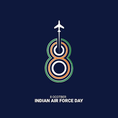 Indian air force day creative design | Premium Vector #Freepik #vector #flag-background #india #india-background #india-flag Creative India, Indian Air Force Day, Hair Advertising, Air Force Day, Free Sky, Pakistan Independence, Cake Branding, Pakistan Independence Day, Indian Air Force