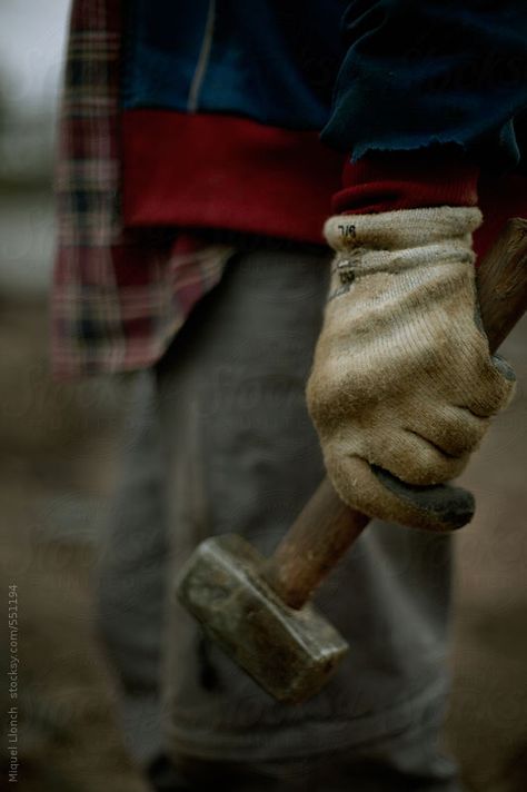 Hand Close Up Photography, Closed Hand Reference, Hammer Photography, Item References, Working Hands, Hand Reference, Close Up Photography, Poses References, Hand Holding