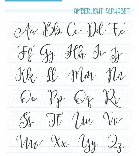 Calligraphy Fonts Alphabet, Lettering Styles Alphabet, Hand Lettering Worksheet, Lettering Guide, Writing Fonts, Hand Lettering Art, Hand Lettering Fonts, Hand Lettering Alphabet, Lettering Alphabet Fonts