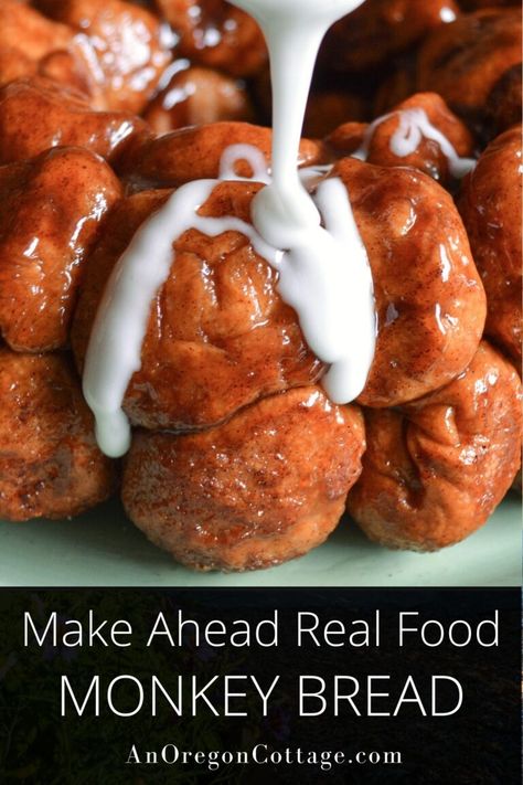 Say goodbye to the can and hello to flavor with this easy recipe for overnight monkey bread made with real food ingredients! It's ready when you are in the morning. Make Ahead Monkey Bread, Monkey Bread Recipe From Scratch, Overnight Monkey Bread, Monkey Bread From Scratch, Homemade Monkey Bread, Bread From Scratch, Christmas Brunch Recipes, Delicious Cookie Recipes, Christmas Brunch