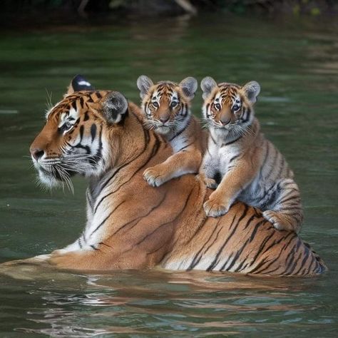 Tiger Pictures, Exotic Cats, Cute Tigers, Pretty Animals, Majestic Animals, Silly Animals, Cute Wild Animals, Cute Animal Photos, Cute Animal Pictures