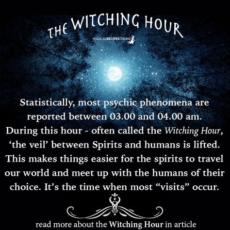 Witchcraft Spells For Beginners, Times Of The Day, The Witching Hour, Spells For Beginners, Witch Quotes, Witch Spirituality, Magic Spell Book, Wiccan Witch, Eclectic Witch