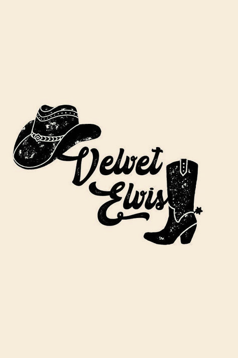 Velvet Elvis, Wild West, Design Inspo, Needlepoint, Card Design, Austin, Cowboy, Typography, Mural