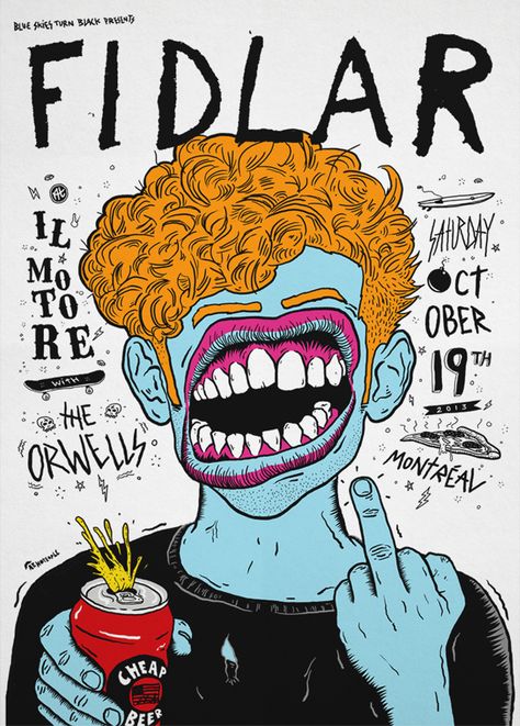 Arte Doodle, Rock Band Posters, Punk Poster, Arte Punk, Punk Art, Japon Illustration, Collage Poster, Gig Posters, Art And Illustration