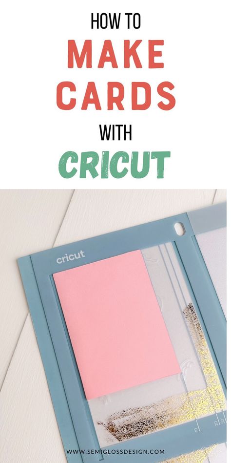 Learn how to make Cricut cards with these easy tips. Learn about card sizes, Cricut card mat, making your own cards with cardstock and more! Perfect for Cricut newbies. Free Cricut Cards, How To Make A Card With Cricut, Card Making Cricut, Making Cards With Cricut Maker, Cricut Greeting Cards Ideas, Make Cards With Cricut, Cricut Cards Ideas, Cricut Cards Ideas Cardmaking, Cricut Card Mat