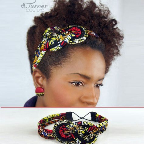 Ankara Headband, African Headband, African Hair Accessories, African Headwrap, Hair Bands Diy, African Hair Wrap, African Crafts, Style Africain, African Accessories