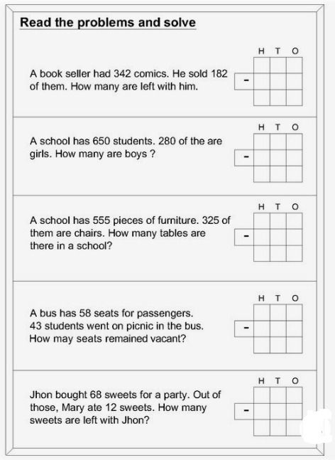 Subtraction Word Problems Subtraction Word Problems Grade 1, Subtraction Worksheets 3rd, Math Word Problems 3rd Grade, Subtraction Word Problems 2nd, Subtraction Worksheets For Grade 2, Athestic Pics, Math Revision, Simple Word Problems, Word Problems 3rd Grade