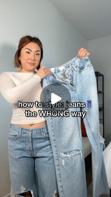 Janette Ok on Instagram Refashion Jeans Diy, How To Upcycle Jeans, Diy Distressed Jeans Tutorial, Patchwork Jeans Diy, How To Distress Jeans, Diy Jeans Refashion, How To Make Ripped Jeans, Patched Jeans Diy, Crazy Jeans