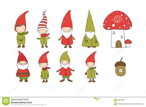 Funny Elves, Gnome Drawing, Elf Garden, Easy Pictures To Draw, Elf Drawings, Xmas Elf, Happy Cartoon, Christmas Drawing, Hand Drawing