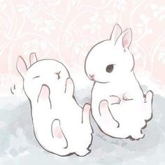 Pastel Pink Icons:), Soft Pink Theme, Images Kawaii, Bunny Drawing, White Rabbits, Bunny Art, Pastel Pink Aesthetic, Cute Kawaii Drawings, Pink Themes