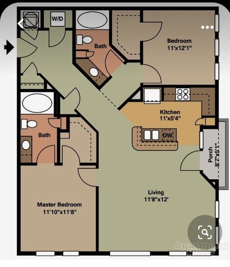 Floorplan With Measurements, Unique Tiny Home Floor Plans, Small Home 2 Bedroom, 2 Bedroom Plus Den Floorplan, 900sqft House Plans 2 Bedroom, 28x32 House Plans, Tiny Two Bedroom House, 2 Bedroom 2 Bathroom Floor Plans, 2 Bedroom 2 Bathroom House Plans