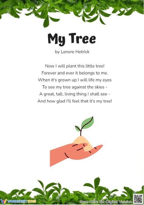 Exploring the important messages of the Earth Day and thinking about your roles and your actions. Try it out! #earthday #theearth #poems #earthdaypoems #printables #worksheet #kidsactivities #printableforkid #reading #planting #plantingtrees #trees #plants #poemsforkids #pdf #diy #holidays Poem On Plants, Poem Worksheet, Earth Day Poems, Earth Day Worksheets, Tree Poem, Trees For Kids, Rhyming Poems, Creative Curriculum, Save Earth