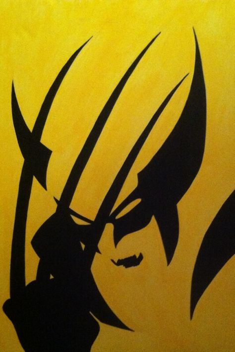 Wolverine Painting, Handprint Art, Easy Paintings, Painter, Canvas Painting, Art Prints, Canvas, Drawings, Art