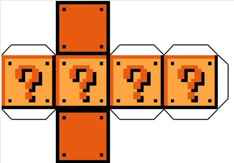 Question Mark Block Template by Cypher7523 Super Mario Brothers Party, Mario Room, Birthday Card Template Free, Mario E Luigi, Super Mario Bros Party, Mario Bros Birthday, Mario Bros Party, Super Mario Birthday Party, Mario Birthday Party