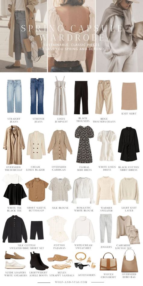 Spring Capsule Wardrobe 2023 Minimalist, Smart Casual Capsule Wardrobe Summer, Minimalist Style Capsule Wardrobe, Soft Wardrobe Aesthetic, Leisure Capsule Wardrobe, Classic Chic Capsule Wardrobe, Neutral Capsule Wardrobe Spring, Casual Style Aesthetic Capsule Wardrobe, Wide Leg Pants Capsule Wardrobe