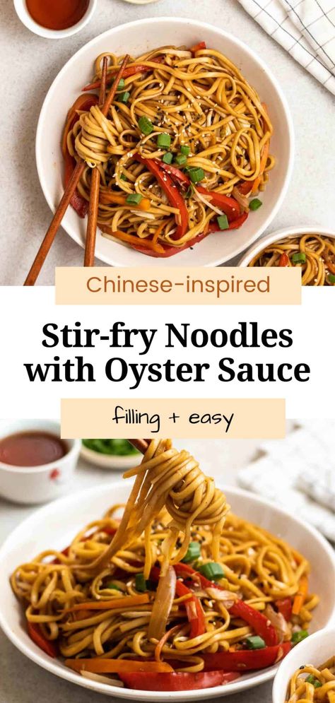 Garlic Noodles Recipe Asian Oyster Sauce, Oyster Stir Fry Sauce, Fish Sauce Recipe Stir Fry, Noodles With Oyster Sauce, Oyster Sauce Uses, Stir Fru Sauce, Stir Fry Sauce With Oyster Sauce, Recipes Using Oyster Sauce, Stir Fry Egg Noodles