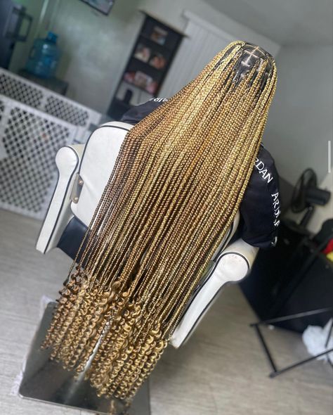 Attachment Hair Styles Braids, Gold Knotless Braids, Gold Box Braids, Styling Braids, Best Braid Styles, Hair Growth Home Remedies, Hair Braid Patterns, Box Braid Hair, 2024 Hairstyles