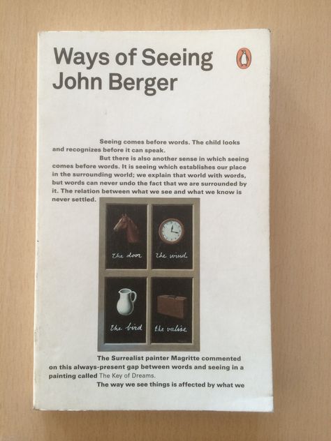 Ways of Seeing - John Berger Winter Reading, John Berger, Critical Theory, Penguin Book, Art Basics, Ways Of Seeing, Art Books, Penguin Books, Junk Drawer