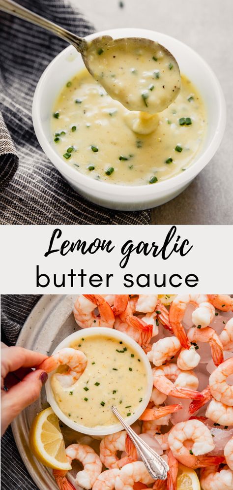 White Seafood Sauce, Lemon Seafood Sauce, Crab Sauce For Fish, Wine Butter Sauce, Butter Lemon Sauce, Shallot Sauce, Seafood Sauces, Butter Sauce For Vegetables, Seafood Butter Sauce