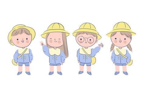 Japanese children wearing uniform | Free Vector #Freepik #freevector #hand #children #character #student Childrens Day Illustration, Rapunzel Birthday Invitation, Preschool Logo, Kids Handwriting Practice, Japanese Kids, Student Cartoon, School Illustration, School Cartoon, Kids Uniforms