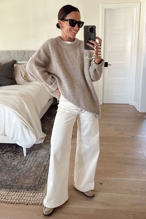 I’ve always loved the look of a loafer: chic, effortless, and elevated. And to add to it, I’ve always envisioned so many different outfits while wearing them: straight leg jeans and an oversized sweater, wide-legged cropped jeans and a sweater, with an easy throw-on-and-go maxi dress, and paired with comfortable off duty pants and a pullover as the ultimate way to elevate them. I’m sharing 4 different ways I’ve worn them recently here! Cropped Wide Leg Jeans Outfit Winter, Loafers Style, Stylish Boots, Different Outfits, Oversized Sweater, Fall Winter Outfits, Cozy Sweaters, Off Duty, Winter Wardrobe