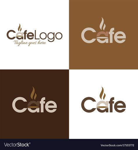 Coffee Cafe Logo Design, Cafe Logos Design, Cafe Logo Design Creative, Cafe Logo Ideas, Moodboard Cafe, Coffee Shop Logo Ideas, Coffee Cafe Logo, Coffee Logo Design, Cafe Logos