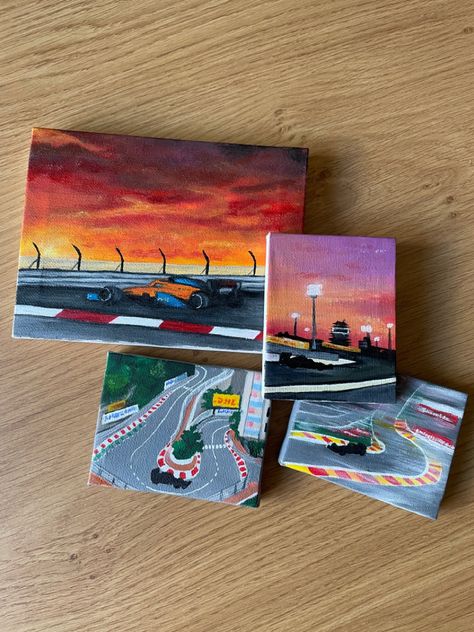 Formula 1 Painting Ideas, Gift Ideas For F1 Fans, Formula 1 Art Paintings, Formula 1 Painting Easy, Gifts For F1 Fans, F1 Canvas Painting, Diy F1 Gifts, F1 Painting Ideas, F1 Painting Easy