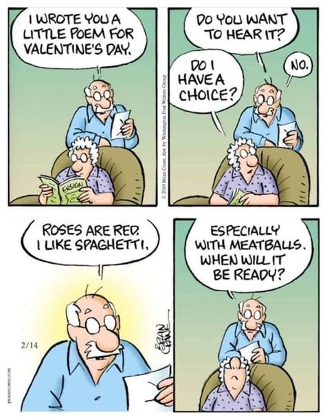 40 Funny Comics for the Average 40 Year Old - Funny Gallery Senior Jokes, Valentine Jokes, Adult Valentines, Funny Jokes For Kids, Funny Comic, Funny Comic Strips, My Funny Valentine, Jokes For Kids, Nice Things