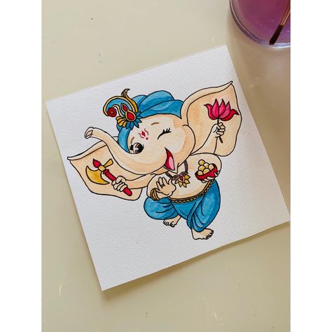 Lord Ganapati Little Ganesha Drawing, Little Ganesha Cute, Cute Ganesha Drawing, Cute Ganesha, Minnie Mouse Drawing, Ganesha Drawing, Mouse Drawing, Cartoon Pictures, Cute Cartoon Pictures