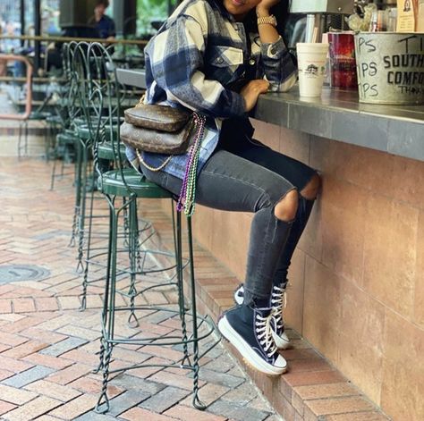 Hightop Chucks Outfit, Chuck Platform Outfit, Platform Converse Outfit Black Women, Chuck Outfits, Converse Run Star Outfit, Platform Converse Outfit, Converse Platforms, Converse Fits, Platform Outfit