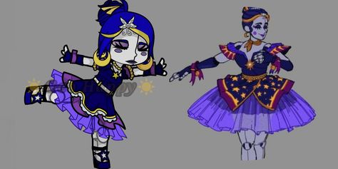 Ballora Gacha Club, Fnaf Reference, Fnaf Designs, Clara Afton, Gacha Styles, Gacha Stickers, Gacha Hacks, Afton Gacha, Ballora Fnaf