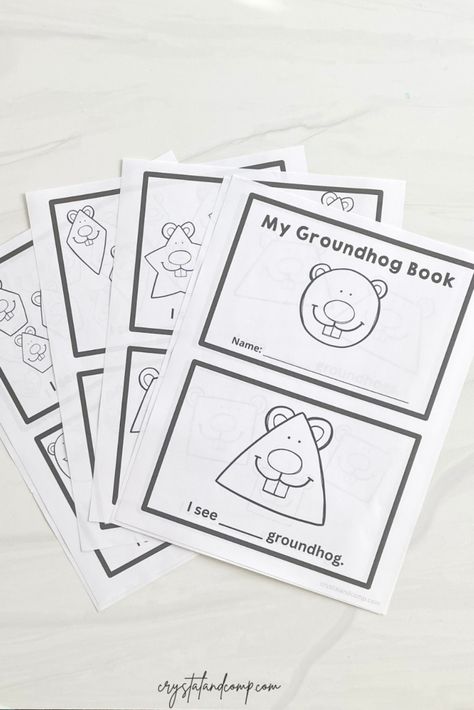 Ground Hogs Day Crafts For Kids Preschool, Ground Hog Activities For Kids, Groundhog Preschool Activities, Groundhog Day Activities Preschool Free, Groundhog Day Printables Free, Ground Hog Day Activities For Toddlers, Preschool Groundhog Day Activities, Ground Hog Day Crafts Preschool Free, Groundhogs Day Preschool