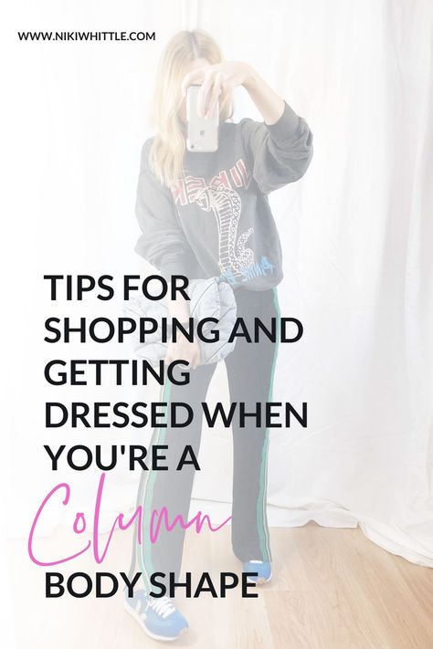 If you are a column or ruler shape you sometimes struggle to find clothing that fit or creates shape.  Sara from the blog Live Love Sara shares her style inspiration, tips for dressing her ruler shape, her favorite shops to buy clothes that fit a column shape, and her 3 wardrobe essentials  #columnshape #rulerbodyshape #bodyshape #bodytype #flattering #shoppingtips #womensfashion Column Shape Outfits, Column Body Shape Outfits, Shops To Buy Clothes, Column Body Shape, Style Rut, Flattering Outfits, Like A Mom, Flattering Jeans, Body Outfit