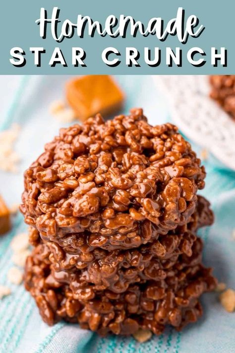 Easy, tasty and full of flavor this Homemade Star Crunch from Tornadough Alli is a nostalgic recipe that will bring back memories of your favorite childhood treat. This recipe makes a perfect snack that everyone will enjoy. Star Crunch Recipe, Homemade Star Crunch, Star Crunch, Crunch Recipe, Scrumptious Desserts, 12 December, Homemade Snacks, Holiday Cooking, How Sweet Eats