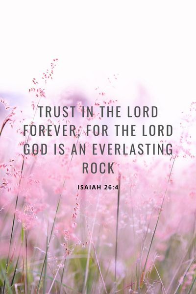 So many reasons to trust in God. “Trust in the Lord forever, for the Lord God is an everlasting rock.” Isaiah 26:4 #bibleverse #faithquotes Isaiah 26 4, Faith Tshirts, Isaiah 26, Uplifting Bible Verses, Novena Prayers, Trust In God, Biblical Encouragement, Powerful Bible Verses, Trust In The Lord