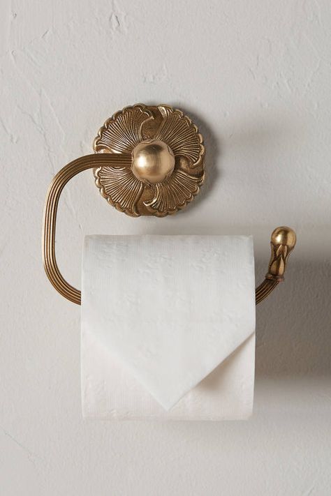 Anthropologie Brass Lilia Towel Hook Drømme Bad, Brass Toilet Paper Holder, Interior Boho, Bad Design, Bathroom Hardware, Hollywood Glamour, Cheap Home Decor, Towel Bar, Bathroom Inspiration