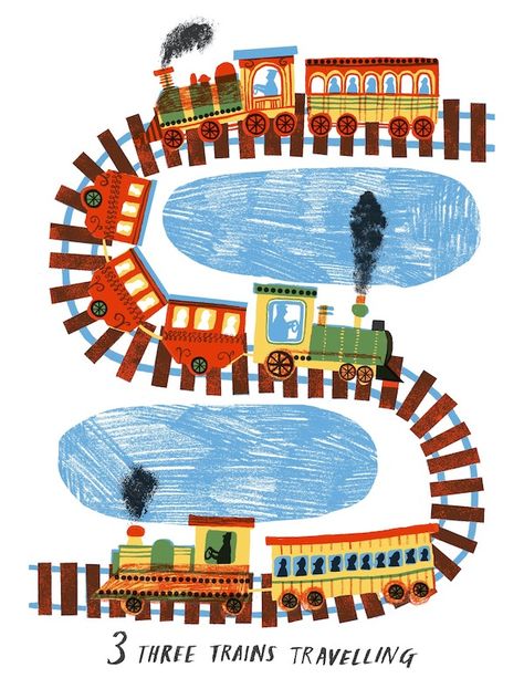 Train Cartoon Illustration, Cute Train Illustration, Toy Train Illustration, Trains Illustration, Training Illustration, Alice Pattullo, Cartoon Train, Train Cartoon, Boy's Rooms