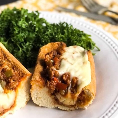 These Italian Sloppy Joes are a simple twist on a childhood comfort food. They combine Italian sausage with bell peppers, onions, garlic, and Italian seasonings for a bold and zesty flavor profile. I’ve always loved an easy sloppy joe recipe, but I don’t love the ingredients in those cans or even in the packaged seasonings. This homemade sloppy joe recipe uses easy to source ingredients that you can actually pronounce. Yes, you’ll have to chop a few veggies, but they add an amazing a… Italian Sloppy Joes, Sloppy Joe Recipe Easy, Homemade Sloppy Joe Recipe, Sloppy Joes Easy, Italian Seasonings, Three Bean Salad, Homemade Sloppy Joes, Joe Recipe, Gluten Free Buns