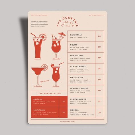 Orange Juice And Vodka, Drink Menu Design, Juice Menu, Menu Sans Gluten, Menu Design Inspiration, Cafe Menu Design, Menu Card Design, Menue Design, Instagram Branding Design