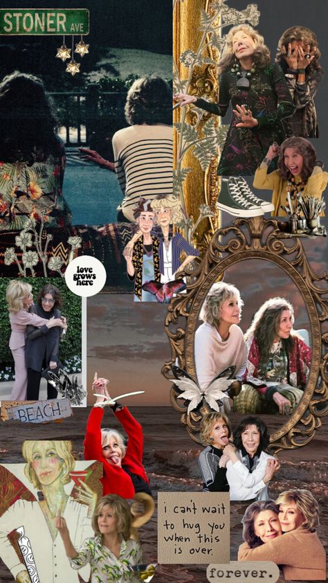 grace and frankie #graceandfrankie wallpaper #wallpaper Grace And Frankie, Peaceful Places, Wallpaper Wallpaper, Hug You, Create Collage, Iphone Background, I Laughed, Actors & Actresses, Lily