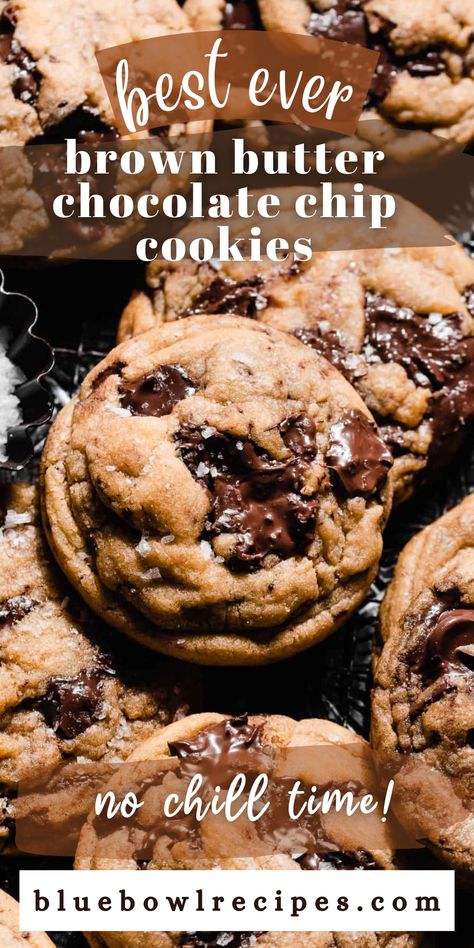 Easy Homemade Cookies, Brown Butter Chocolate Chip, Brown Butter Cookies, Brown Butter Chocolate Chip Cookies, Spiced Chocolate, Love At First Bite, Chill Time, Best Chocolate Chip Cookie, Chocolate Chunk Cookies